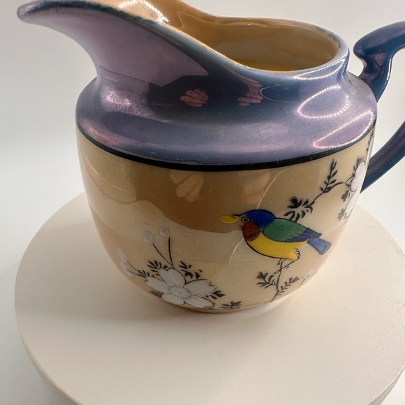 Vintage Floral Ceramic Pitcher - Picture 4 of 5